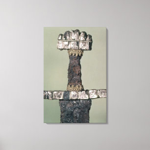 Toile La poignée d'une épée de Viking a trouvé chez