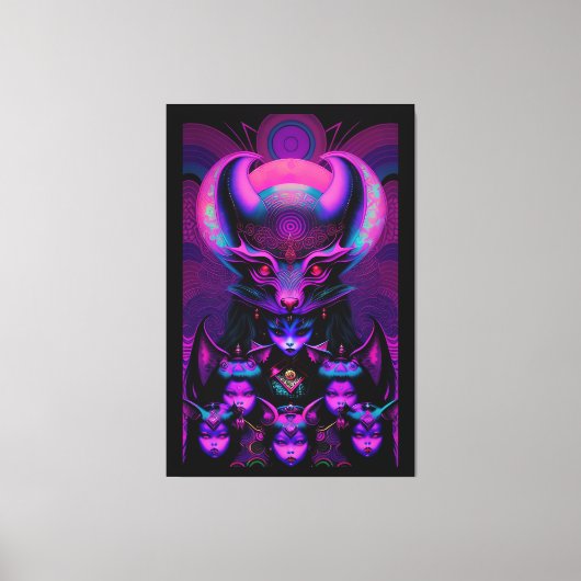 Toile La poitrine de la nouvelle chauve fille Goth Hallo (Recto)