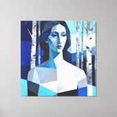 Toile La Pose de « Caelith » – Un Portrait Abstrait (Recto)