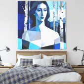 Toile La Pose de « Caelith » – Un Portrait Abstrait (Insitu(Chambre))