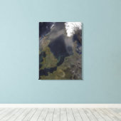 Toile La poussière africaine souffle sur l'Ecosse (Insitu (Plancher de Bois))