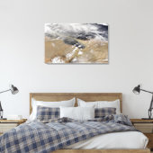 Toile La poussière souffle au large des côtes libyennes (Insitu(Chambre))