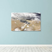Toile La poussière souffle au large des côtes libyennes (Insitu (Plancher de Bois))