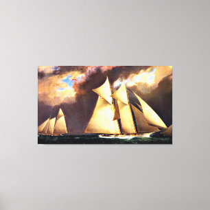 Toile La première course de la Coupe de l'America, 1870,