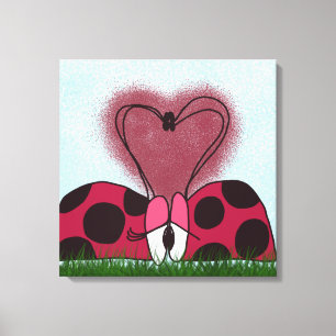 Toile La première illustration de Ladybugs
