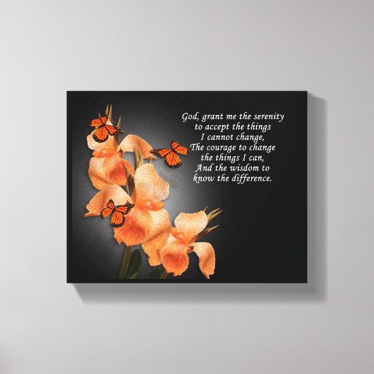 Toile "La prière de sérénité" (Recto)