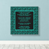 Toile La prière du Seigneur Notre Père Frontière Abstrai (Insitu (Plancher de Bois))