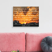 Toile La prière du Seigneur sur un beau coucher de solei (Insitu(Salon))