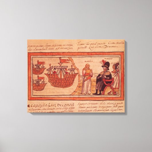 Toile La princesse indienne Malinche ou Dona Marina (Recto)