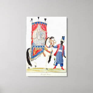 Toile La princesse turque sur le chemin de la mosquée