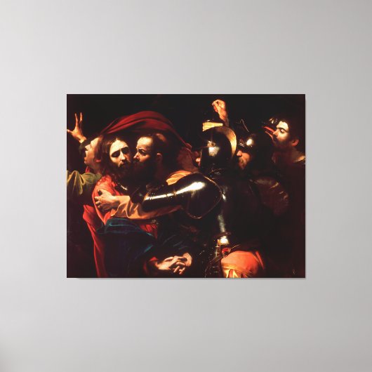 Toile La prise du Christ par Caravaggio (1602) (Recto)