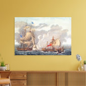 Toile La prise du navire anglais "The Java" (Insitu(Salon))