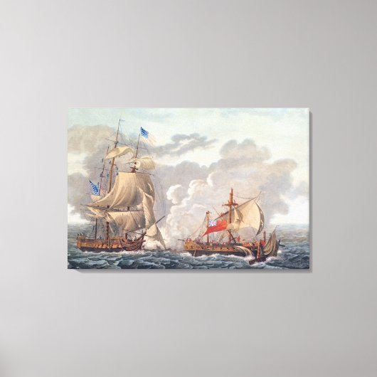 Toile La prise du navire anglais "The Java" (Recto)