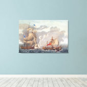 Toile La prise du navire anglais "The Java" (Insitu (Plancher de Bois))