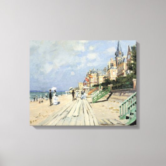 Toile La promenade à Trouville par Claude Monet (Recto)