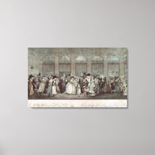 Toile La promenade de la galerie de Palais Royal, 1787