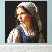 Toile "La Promesse de demain" "Anna" Une Néerlandaise (Insitu (Plancher de Bois))