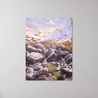 Toile La puissance des montagnes et des rochers : art mu