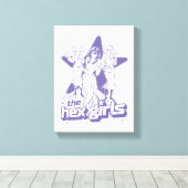 Toile La puissance étoilée des filles hexagonales (Insitu (Plancher de Bois))