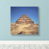 Toile La pyramide des pas du roi Djoser, c.2630-2611 ava (Insitu (Plancher de Bois))