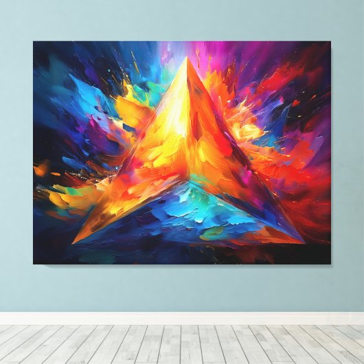 Toile La Pyramide Peinte (Insitu (Plancher de Bois))