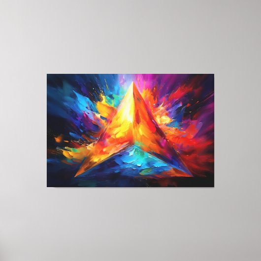 Toile La Pyramide Peinte (Recto)