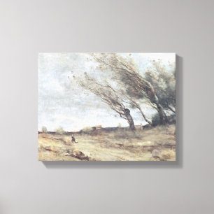 Toile La rafale du vent, c.1865-70