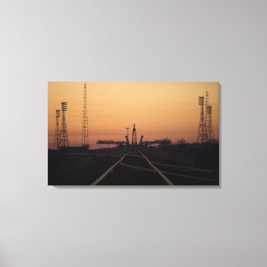 Toile La rampe de lancement Soyouz (Recto)