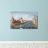 Toile La Régate des Femmes sur le Grand Canal, Venise (Insitu (Plancher de Bois))