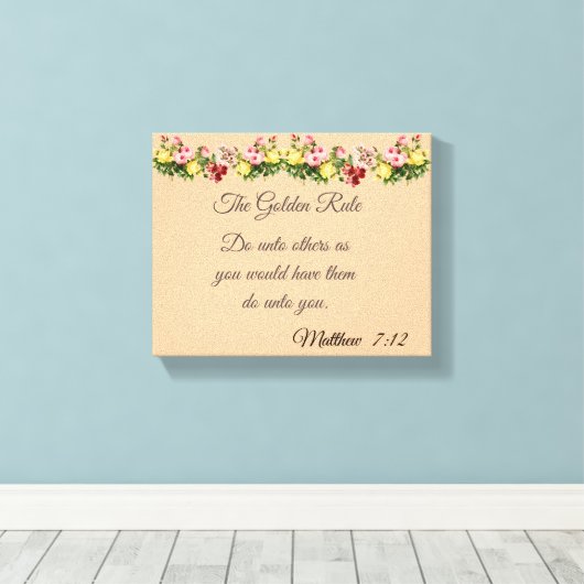 Toile La règle d'or (Insitu (Plancher de Bois))