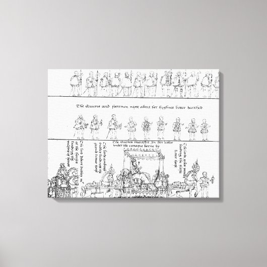 Toile La reine dans sa litière (Recto)