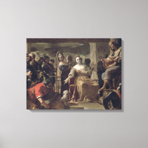 Toile La reine de Saba devant Salomon