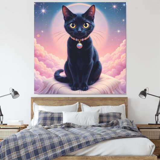 Toile La Reine Du Ciel De Chat Noir (Insitu(Chambre))