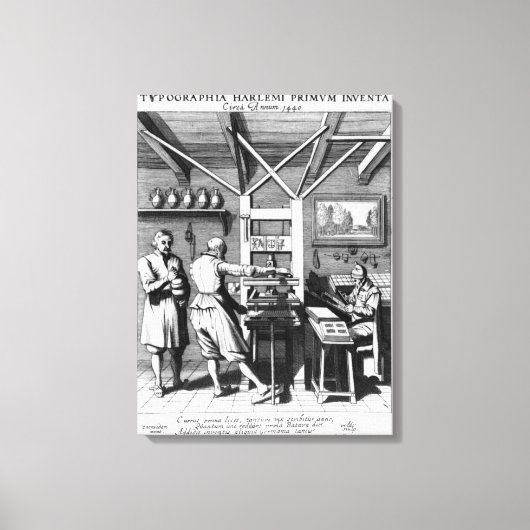 Toile La reliure de Laurens Janszoon Koster (Recto)