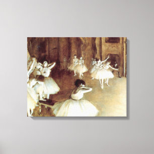 Toile La répétition de Degas sur scène