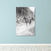 Toile La retraite de Washington des grandes prairies (Insitu (Plancher de Bois))