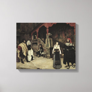 Toile La réunion de Faust et de marguerite des prés,