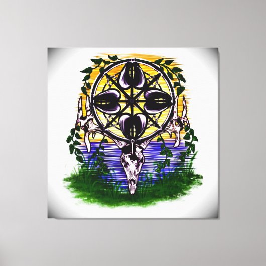 Toile La Roue des Échos de la Nature (Recto)