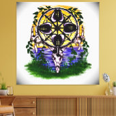 Toile La Roue des Échos de la Nature (Insitu(Salon))