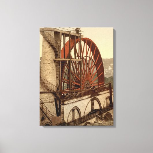 Toile La Roue, Laxey, Île de Man, Angleterre (Recto)