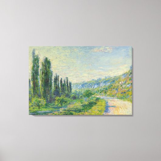Toile La route de Vétheuil (par Claude Monet) (Recto)