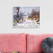 Toile La route vers Giverny, hiver, 1885 (Insitu(Salon))