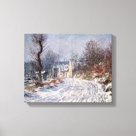 Toile La route vers Giverny, hiver, 1885 (Recto)