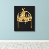 Toile La Sainte Couronne de Hongrie, 11e-12e siècle (Insitu (Plancher de Bois))