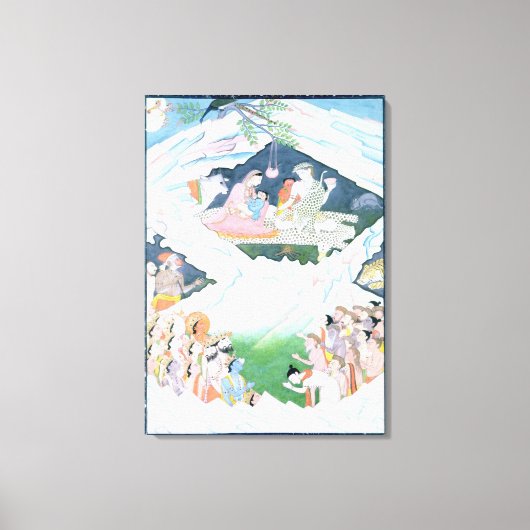 Toile La Sainte Famille de Shiva et Parvati (Recto)