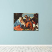 Toile La Sainte Famille et un berger, c.1510 (Insitu (Plancher de Bois))