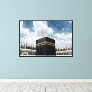 Toile La Sainte Kaaba - Al-Masjid Al Haram Aquarelle