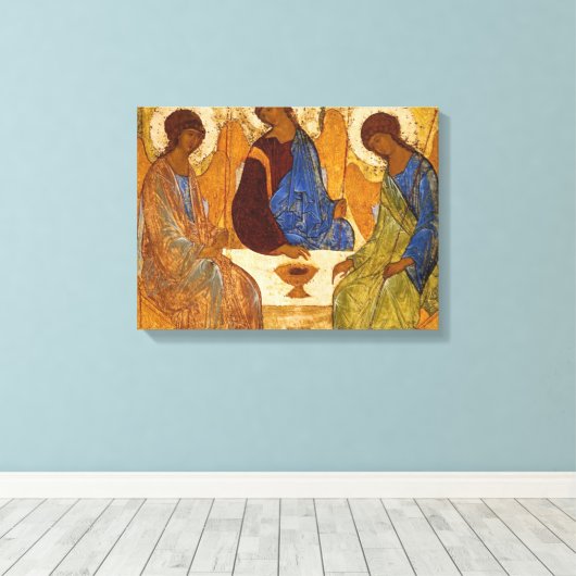 Toile La Sainte Trinité Par Andrei Rublev (Insitu (Plancher de Bois))