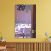 Toile La salle à manger privée avec du cristal noir (Insitu(Salon))