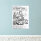 Toile La Salle's Landing au Texas (Insitu (Plancher de Bois))
